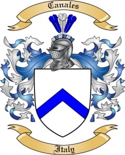 Canales Family Crest from Italy2 by The Tree Maker