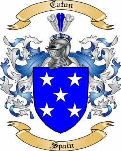 Caton Family Crest from Spain by The Tree Maker