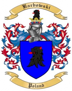 poland karwowski crest karbowski coat arms surname along history thetreemaker