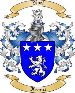 Noel Family Crest from France2 by The Tree Maker