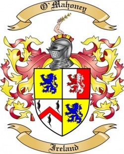 mahoney crest mahony family ireland coat arms surname along history thetreemaker