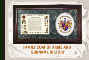 Surname History and Family Shield Combination.