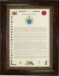 Family History Long Version and Coat of Arms Display