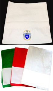 Kitchen Towels or Hand Towel with Family Crest / Coat of Arms