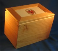 Cooking Recipe Box with Your Coat of Arms – Recipe Card Holder 