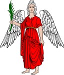 Simplistic Angel 3 with Palm Branch