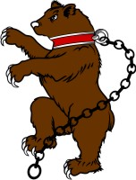 Simplistic Bears-Bulls 2 Rampant with Collar and Chain
