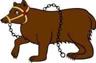Simplistic Bears-Bulls 6 Passant Muzzled and Chained