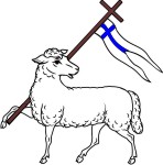 Simplistic Cross 13 White Paschal Lamb