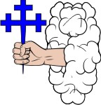 Simplistic Cross 14 Cloud with Hand