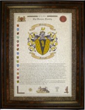 Last Name Origin with Coat of Arms