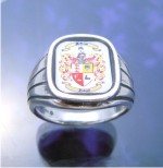 Family Crest Ring in Sterling Silver