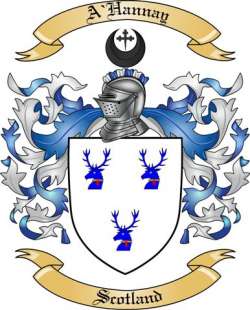 A'Hannay Family Crest from Scotland