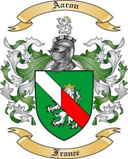 Aaron Family Crest from France