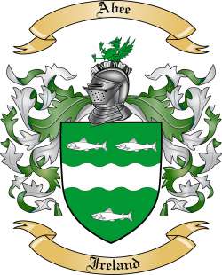 Abee Family Crest from Ireland