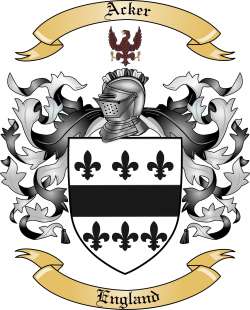 Acker Family Crest from England2