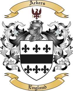 Ackers Family Crest from England2