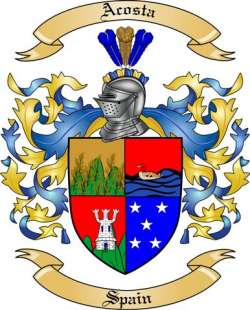 Acosta Family Crest from Spain2