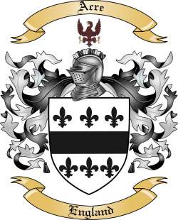 Acre Family Crest from England