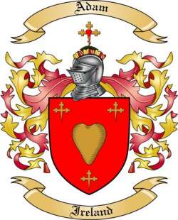 Adam Family Crest from Ireland by The Tree Maker