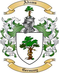 Adams Family Crest from Germany by The Tree Maker