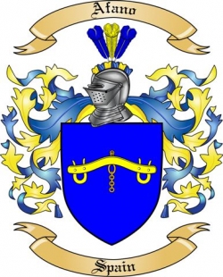 Afano Family Crest from Spain