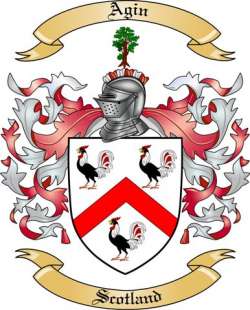 Agin Family Crest from Scotland