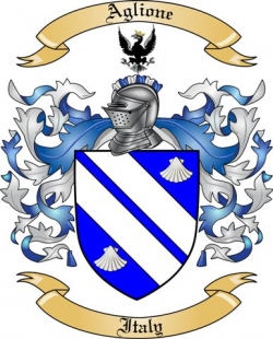 Aglione Family Crest from Italy