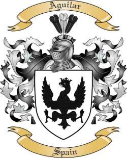 Aguilar Family Crest from Spain