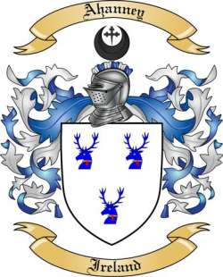 Ahanney Family Crest from Ireland