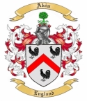 Akin Family Crest from England