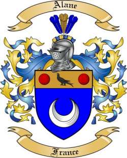 Alane Family Crest from France