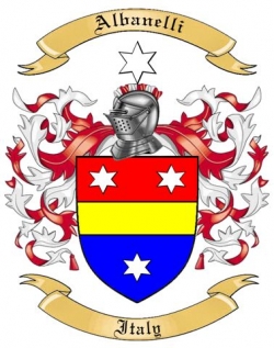 Albanelli Family Crest from Italy