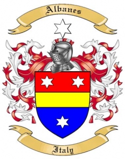 Albanes Family Crest from Italy