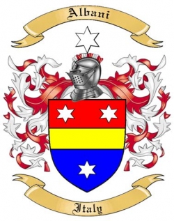 Albani Family Crest from Italy