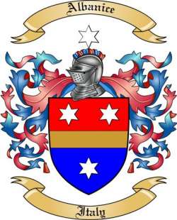 Albanice Family Crest from Italy