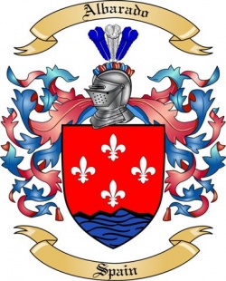 Albarado Family Crest from Spain2