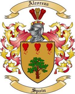 Alcoreza Family Crest from Spain