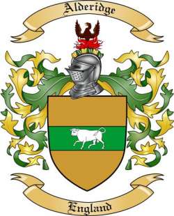 Alderidge Family Crest from England