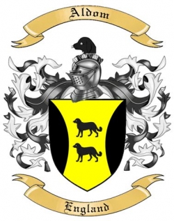 Aldom Family Crest from England