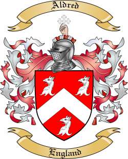 Aldred Family Crest from England