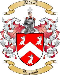 Aldreth Family Crest from England