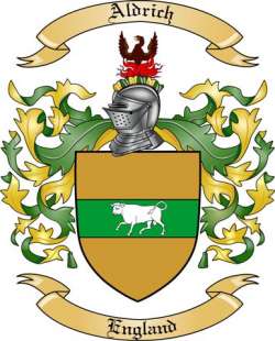 Aldrich Family Crest from England2