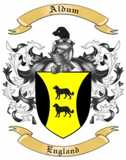 Aldum Family Crest from England