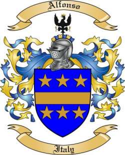 Alfonso Family Crest from Italy