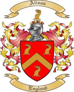 Alison Family Crest from England