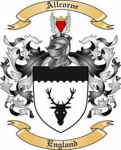 Allcorne Family Crest from England