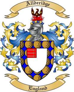 Allderidge Family Crest from England