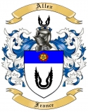 Allex Family Crest from France
