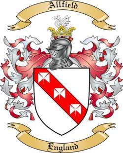 Allfield Family Crest from England